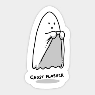 ghost flasher Sticker